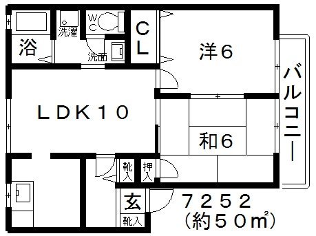 2階の間取り図