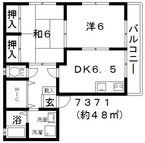 2階の間取り図