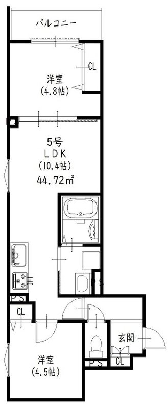 1階の間取り図