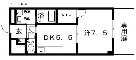 1階の間取り図