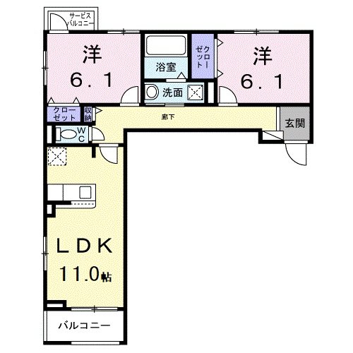 3階の間取り図