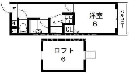 4階の間取り図