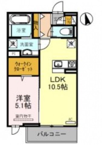2階の間取り図