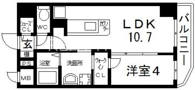 4階の間取り図