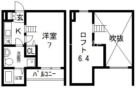 2階の間取り図