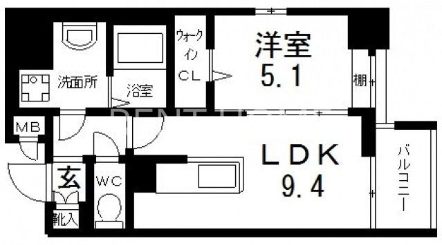 4階の間取り図