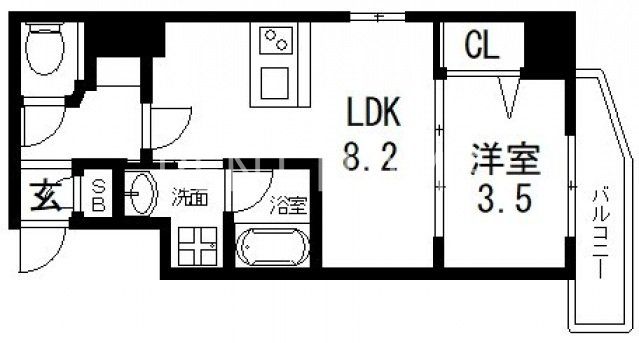 9階の間取り図