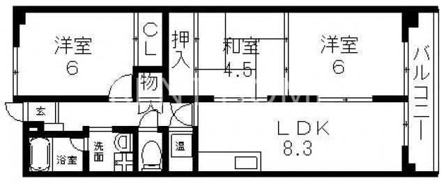 4階の間取り図