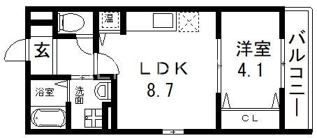 1階の間取り図