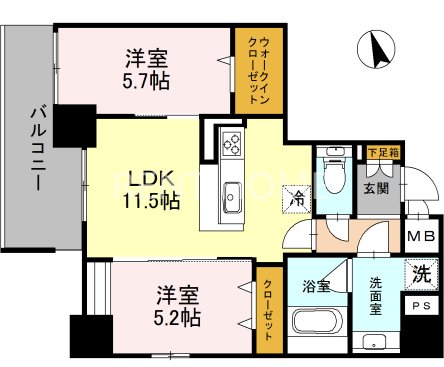 8階の間取り図