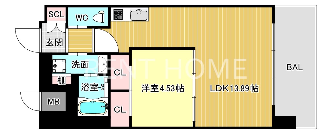 2階の間取り図