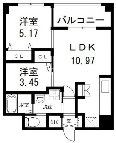 3階の間取り図