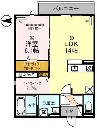 2階の間取り図