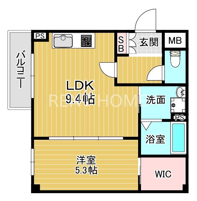 1階の間取り図