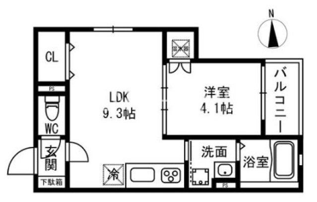 1階の間取り図