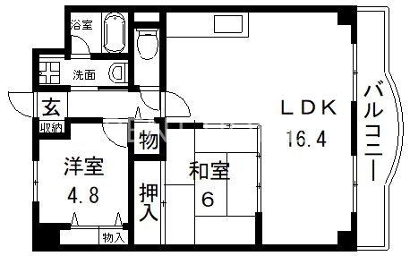 2階の間取り図