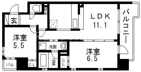 9階の間取り図