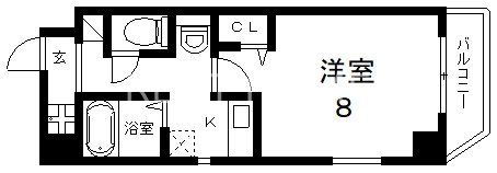 8階の間取り図