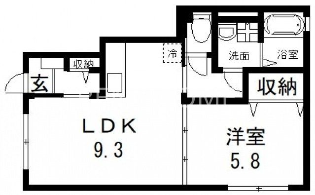 1階の間取り図