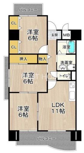 9階の間取り図