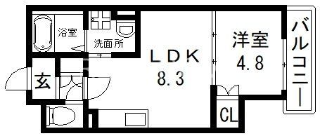 1階の間取り図