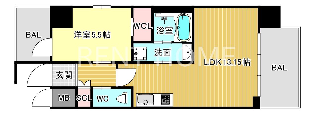 13階の間取り図