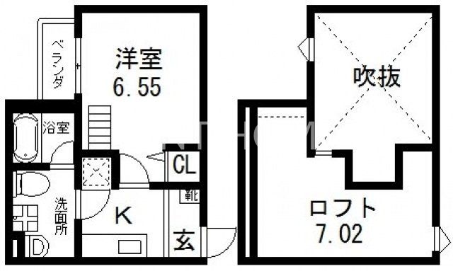 1階の間取り図