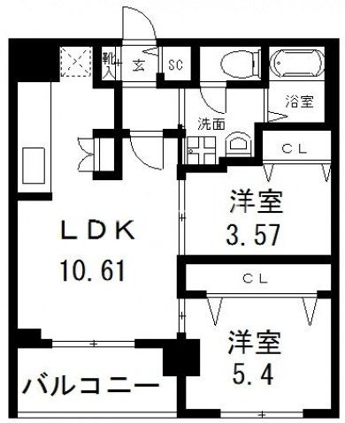 7階の間取り図