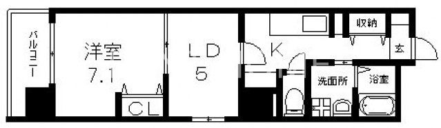 8階の間取り図