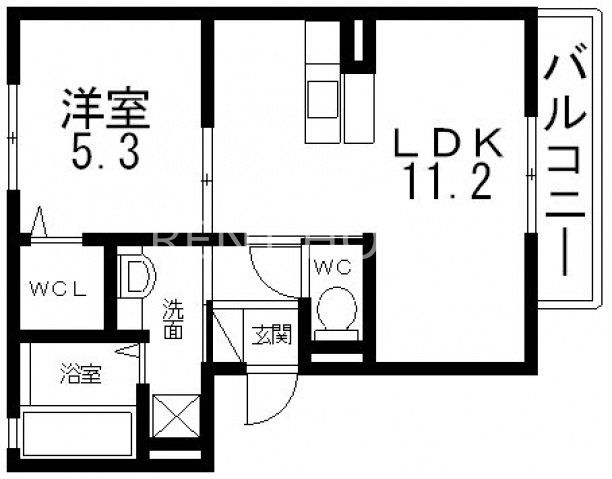 2階の間取り図