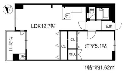 2階の間取り図