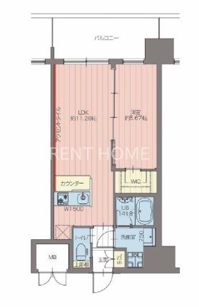 8階の間取り図