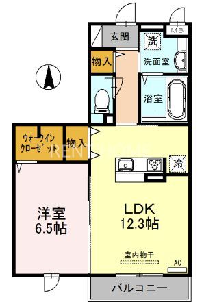 2階の間取り図