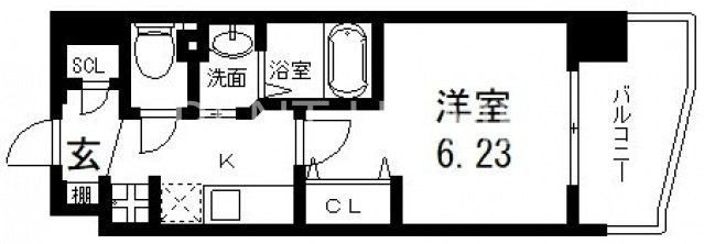 4階の間取り図
