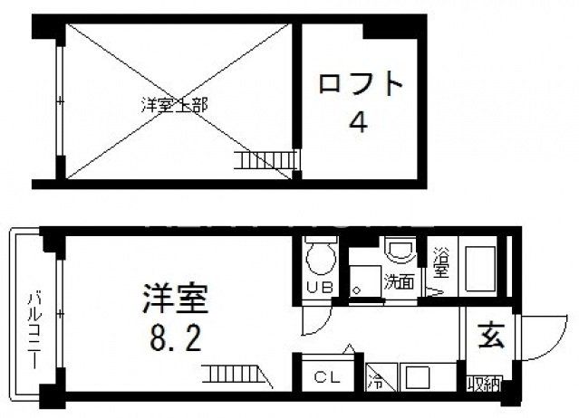 4階の間取り図