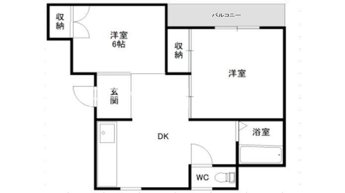 2階の間取り図