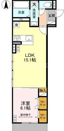 1階の間取り図