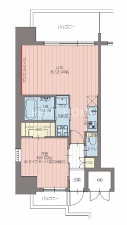 4階の間取り図