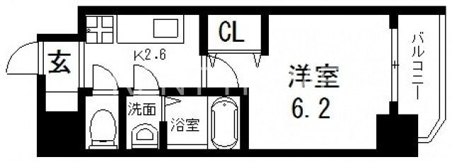 6階の間取り図