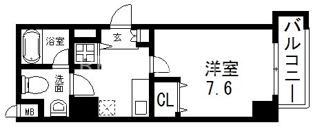 6階の間取り図