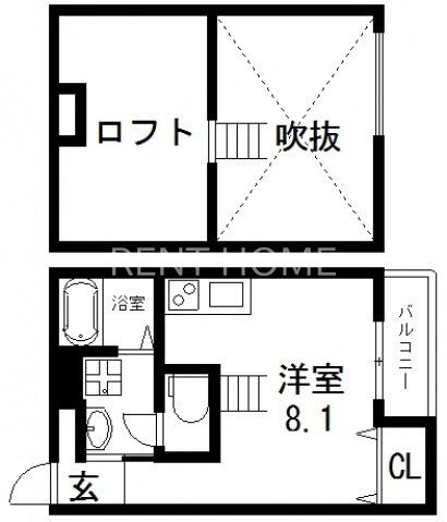 1階の間取り図