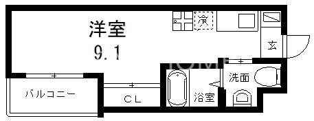 2階の間取り図
