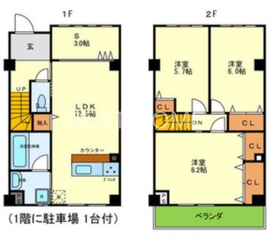 メゾネットタイプです