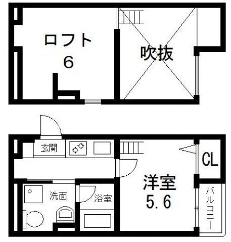 2階の間取り図