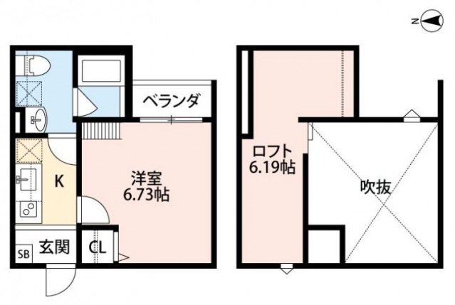 1階の間取り図