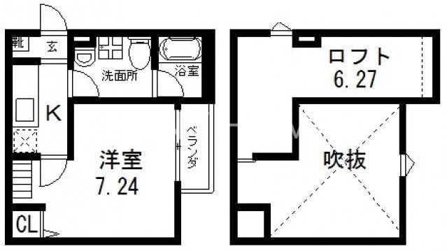 1階の間取り図