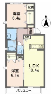 2階の間取り図