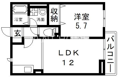 2階の間取り図