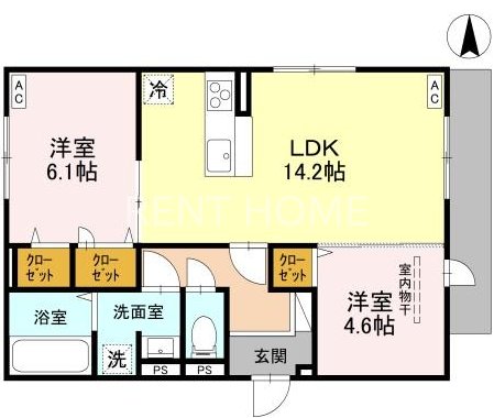 1階の間取り図