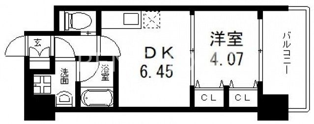 8階の間取り図